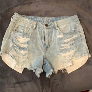 American eagle ripped shorts